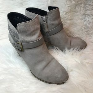 Cole Haan Beautiful light Grey Suede Ankle bootie